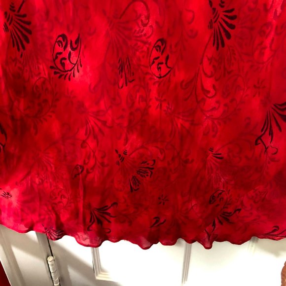 Rabbit Design Red, Long, Dress - Picture 5 of 7